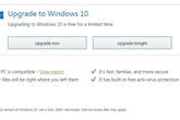 Windows10强行免费升级：今天必须升 多等一天别想