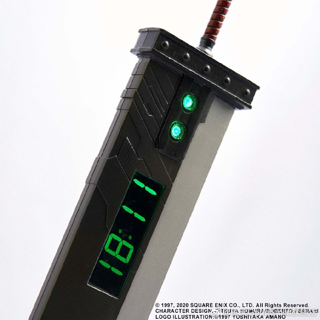 SE官方《最终幻想7：重制版》破坏剑闹钟售价1245元