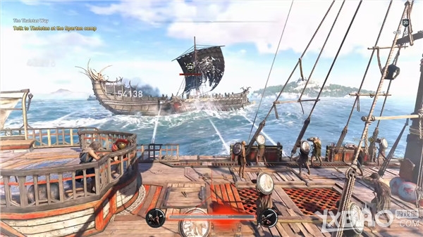 《刺客信条：奥德赛》全新海战玩法演示 用冲角对其进行撞击