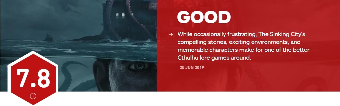 《沉没之城》IGN给出7.8分 开放世界设计太耗费精力
