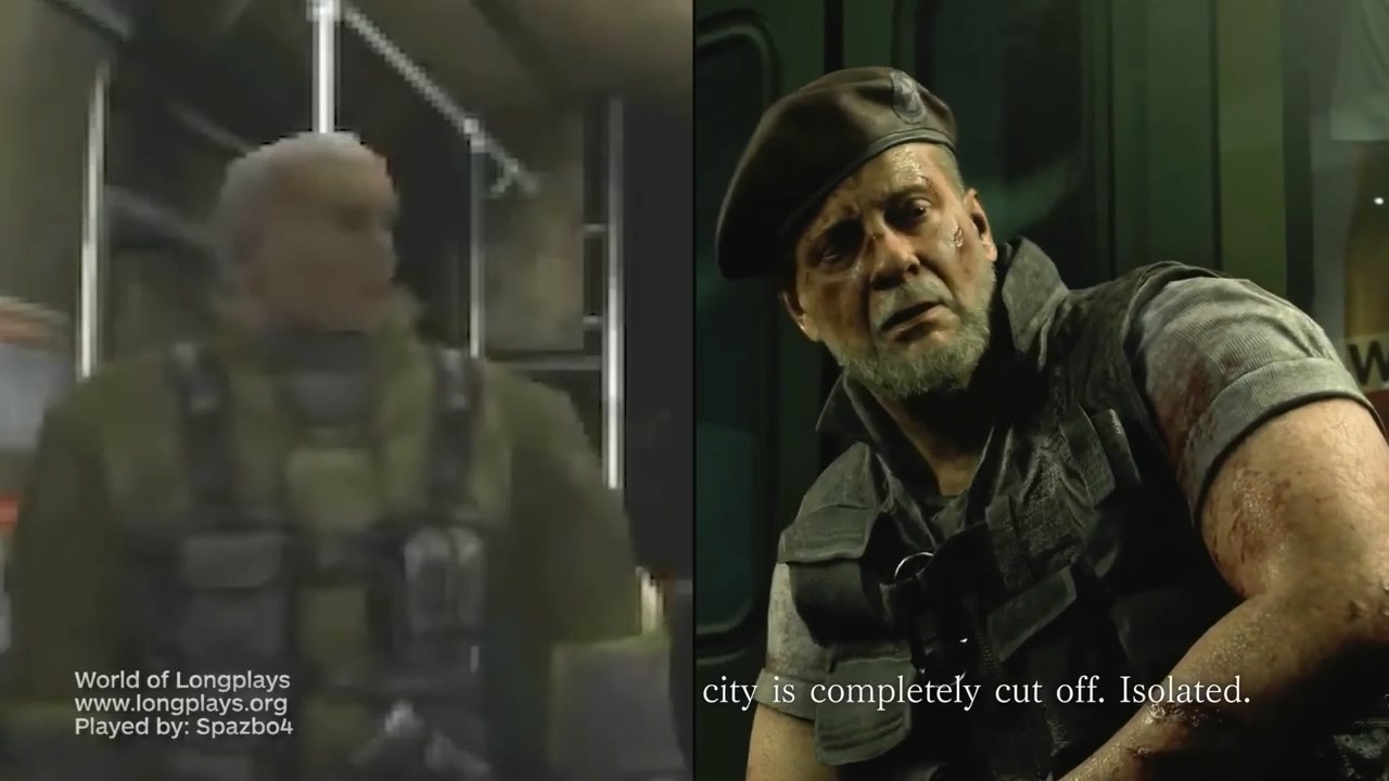 IGN放出《生化危机3：重制版》对比20年前版本视频 像素人的蜕变