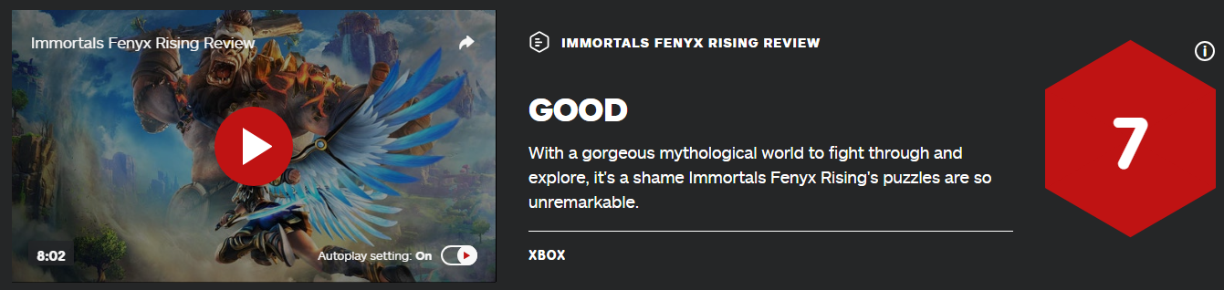 《渡神纪：芬尼斯崛起》IGN评7分 战斗非常不错但解谜太平庸